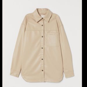 H&M Faux Leather Shirt (Possible Light Jacket